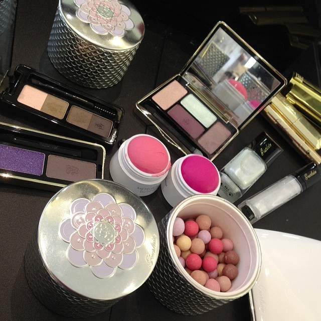 At #guerlainsg Spring Preview!! Look at all these gorgeous goodies that will be launching tomorrow!! #guerlainglow
