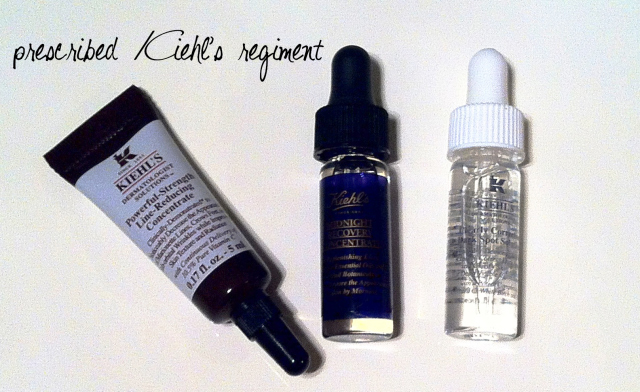 From left to right: Powerful-Strength Line-Reducing Concentrate; Midnight Recovery Concentrate; Clearly Corrective Dark Spot Solution