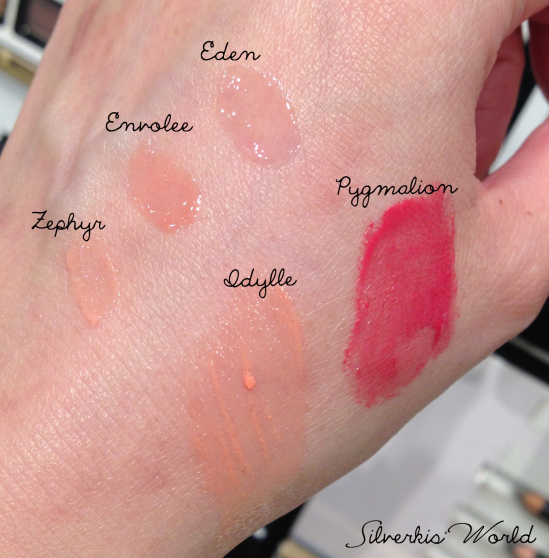 Chanel L'ete Papillon lip swatches