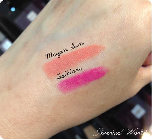 Laura Mercier lip crayons swatch