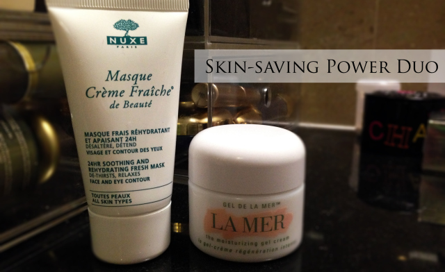 Nuxe Masque Creme Fraiche & La Mer Moisturizing Gel Cream