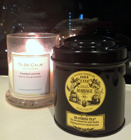 To Be Calm candle & Marriage Ferres tea