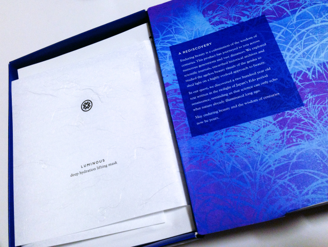Tatcha luminous deep hydration lifting mask