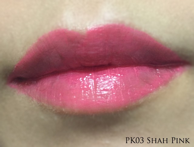 TheFaceShop Ink Lipquid PK03 Shah Pink lip swatch